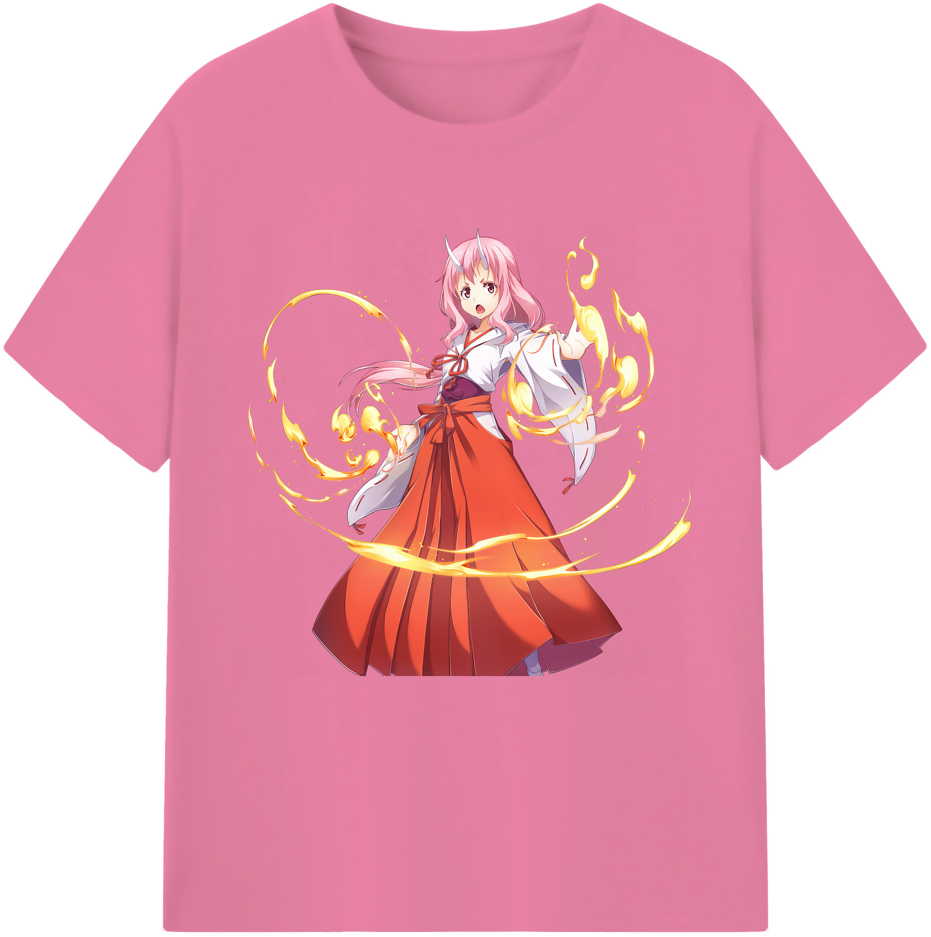 （画像用） 転スラ Regarding Reincarnated to Slime 綿100％半袖Tシャツ（フロントプリント）